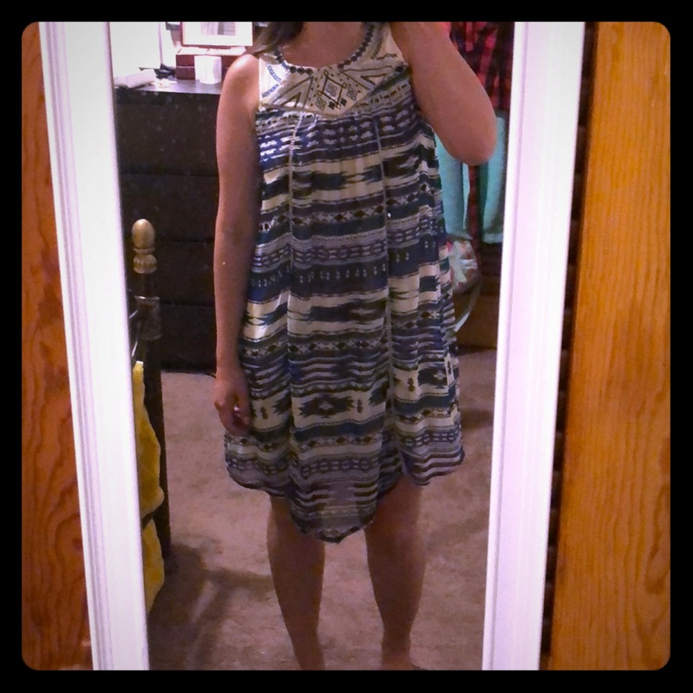 Aztec pattern dress